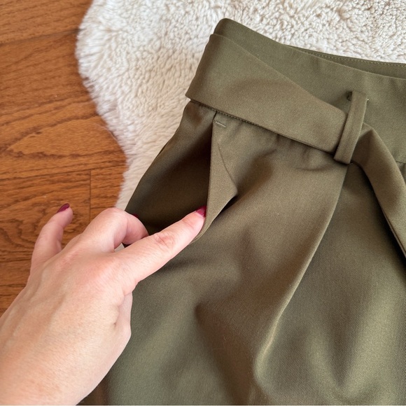 Eloquii || Green Wide Leg Pants || Tie belt || size 16 - Picture 5 of 8